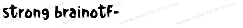 strong brainotf字体转换